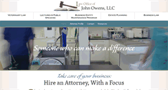 Desktop Screenshot of lawofficeofjohnowens.com